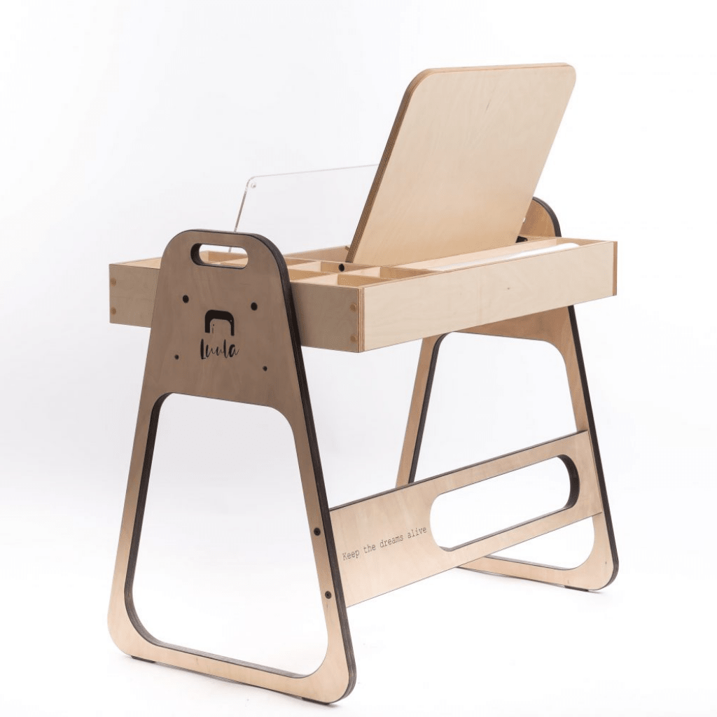 Ensemble Bureau & Chaise Évolutif "Julle" – Set Créatif & Sensoriel (2 - 10 ans) - Rose Framboise en | Decoração Tinitto – Fabrication européenne