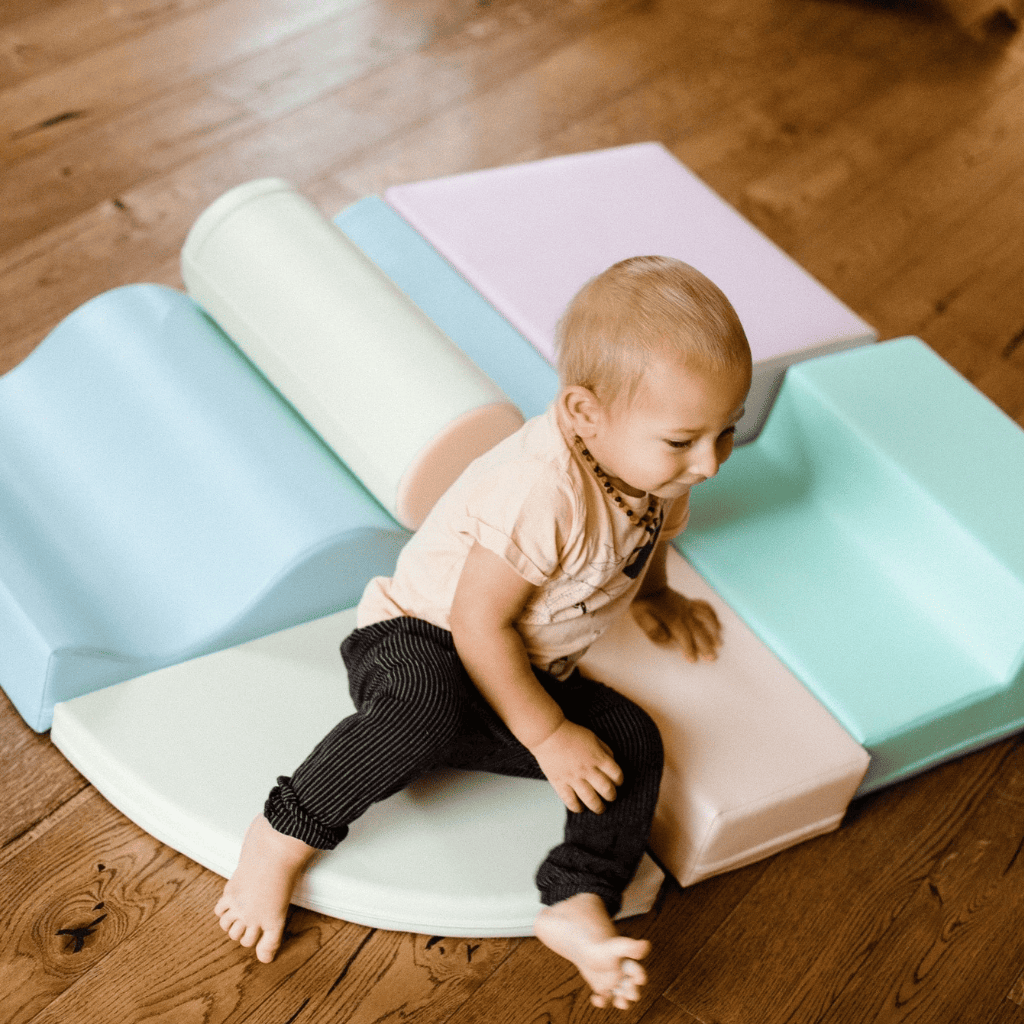 Juego de 6 bloques de espuma Soft Play - Pastel claro en | Motricidade Tinitto – Fabricación europea