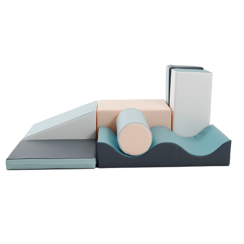 Juego de 7 bloques de espuma Soft Play - Pastel en | Motricidade Tinitto – Fabricación europea