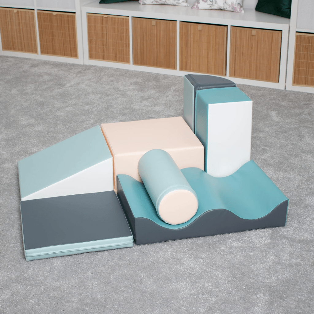 Juego de 7 bloques de espuma Soft Play - Pastel en | Motricidade Tinitto – Fabricación europea