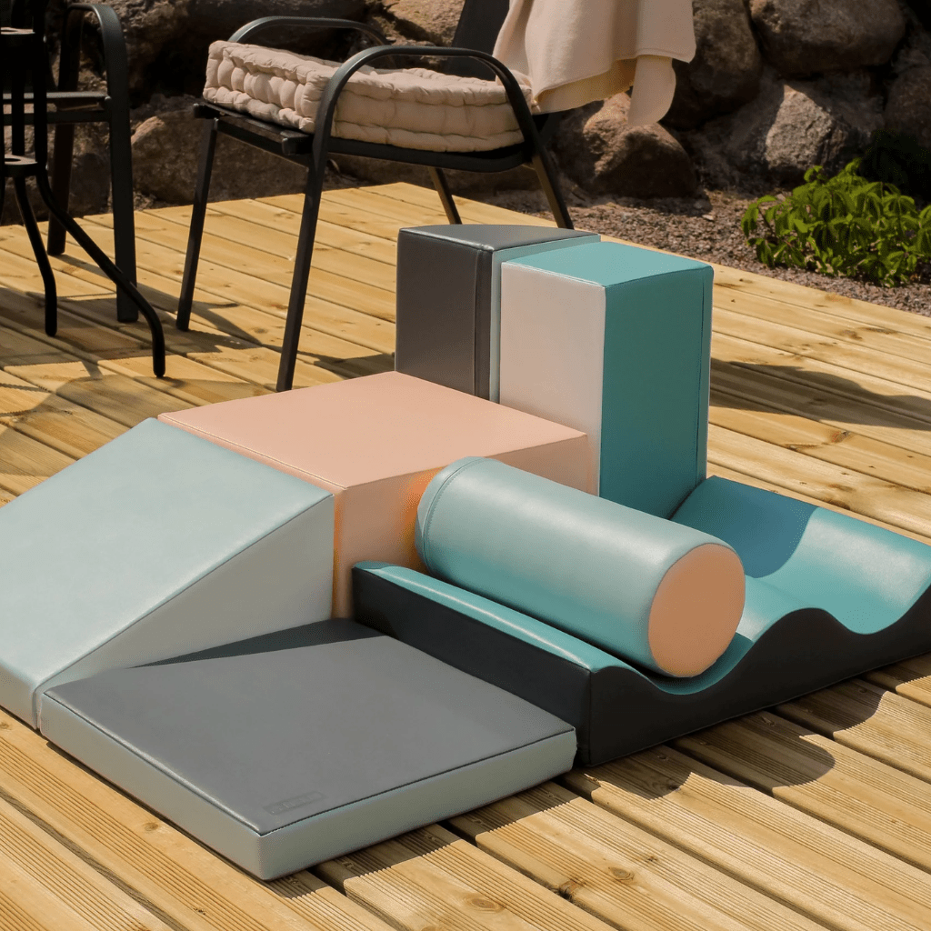 Juego de 7 bloques de espuma Soft Play - Pastel en | Motricidade Tinitto – Fabricación europea