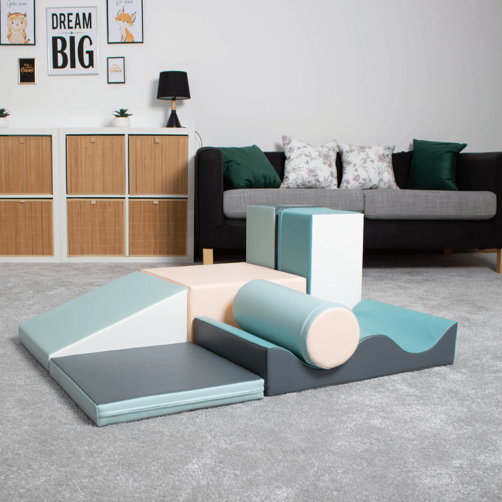 Juego de 7 bloques de espuma Soft Play - Pastel en | Motricidade Tinitto – Fabricación europea