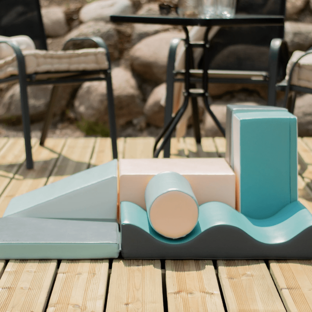 Juego de 7 bloques de espuma Soft Play - Pastel en | Motricidade Tinitto – Fabricación europea