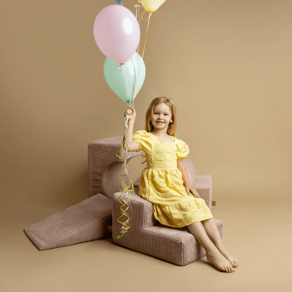 Conjunto de jogos com Piscina de bolas - Turquesa e Pérola Branca em | Motricidade Tinitto – Fabricação europeia