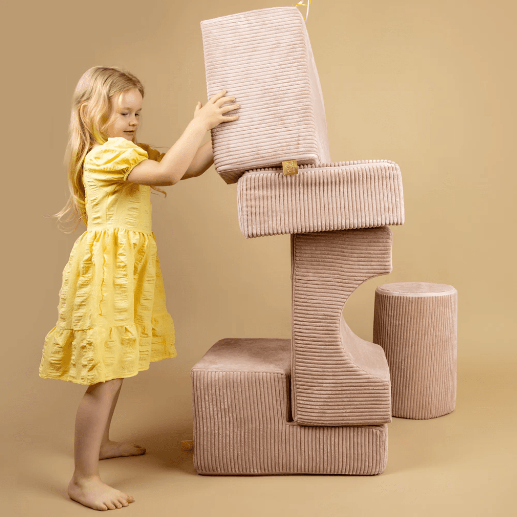 Juego con Piscina de bolas - Rosa, Beige y Dorado en | Motricidade Tinitto – Fabricación europea