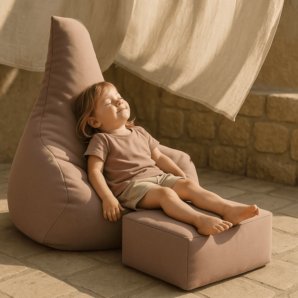Ensemble Pouf & Repose - pieds "Tearo" In/Out – MeowBaby - Rose en | Conforto Tinitto – Fabrication européenne