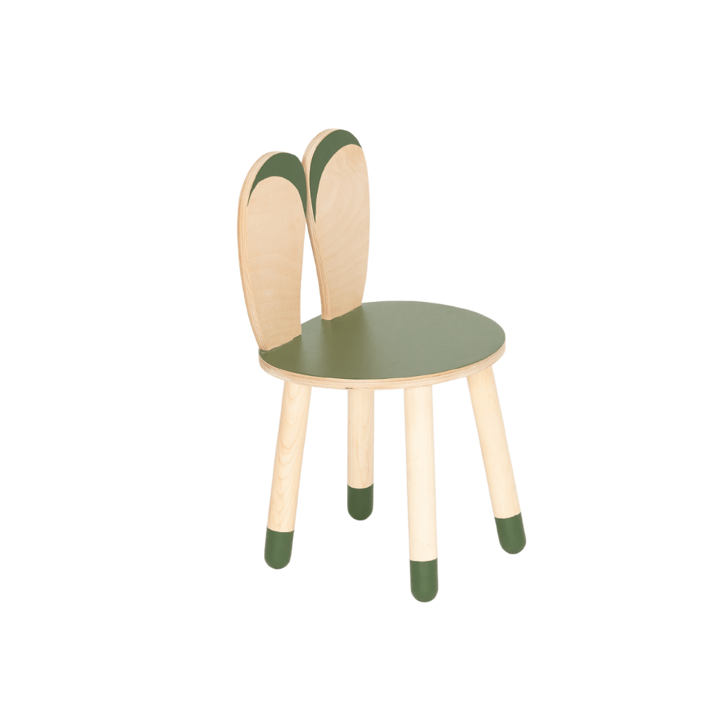 Ensemble Table & Chaise "Little Bunny" – Bois Naturel (2 - 7 ans) en Laqué | Decoração Tinitto – Fabrication européenne