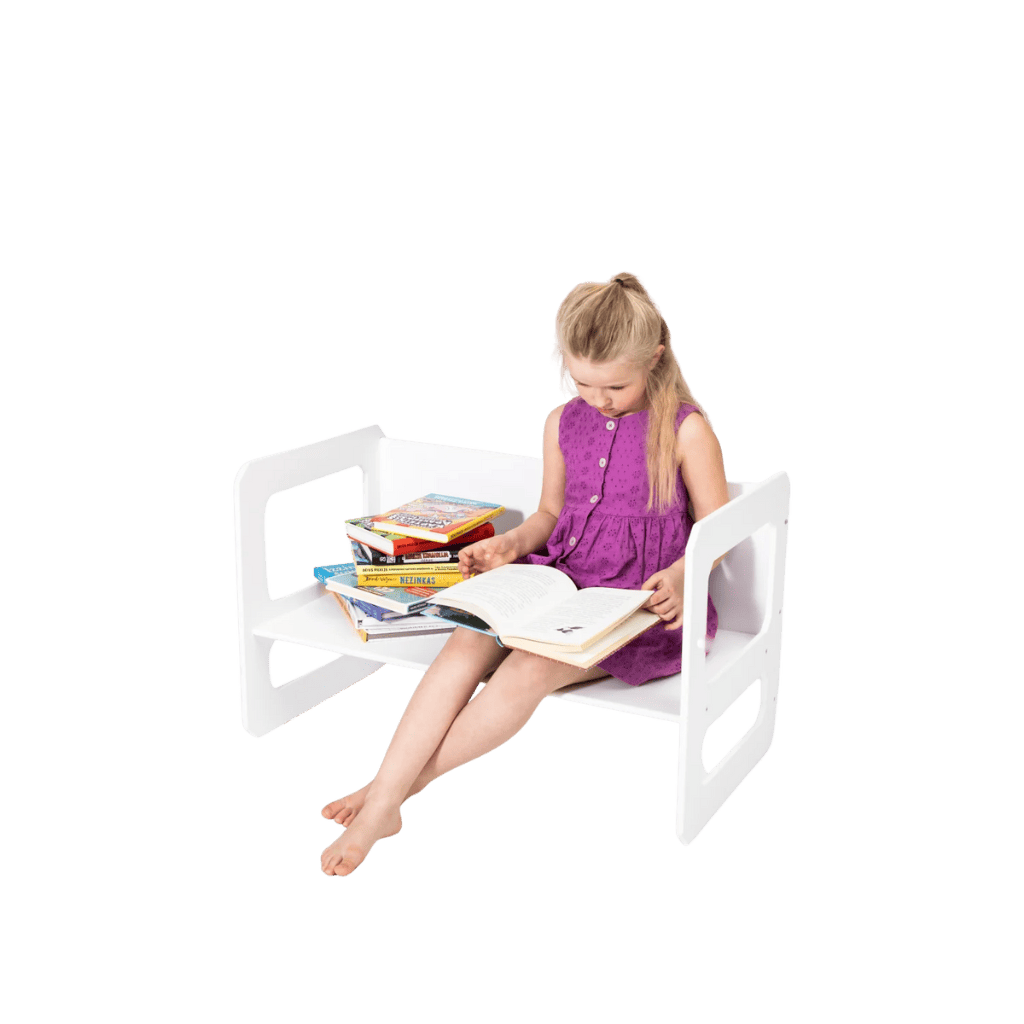 Conjunto de mesa e cadeiras para desmame Montessori - 1 Cadeira Lacada | Decoração Tinitto – Fabricação europeia
