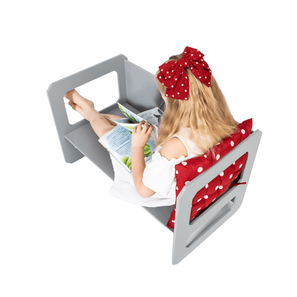 Conjunto de mesa e cadeiras para desmame Montessori - 1 Cadeira Lacada | Decoração Tinitto – Fabricação europeia