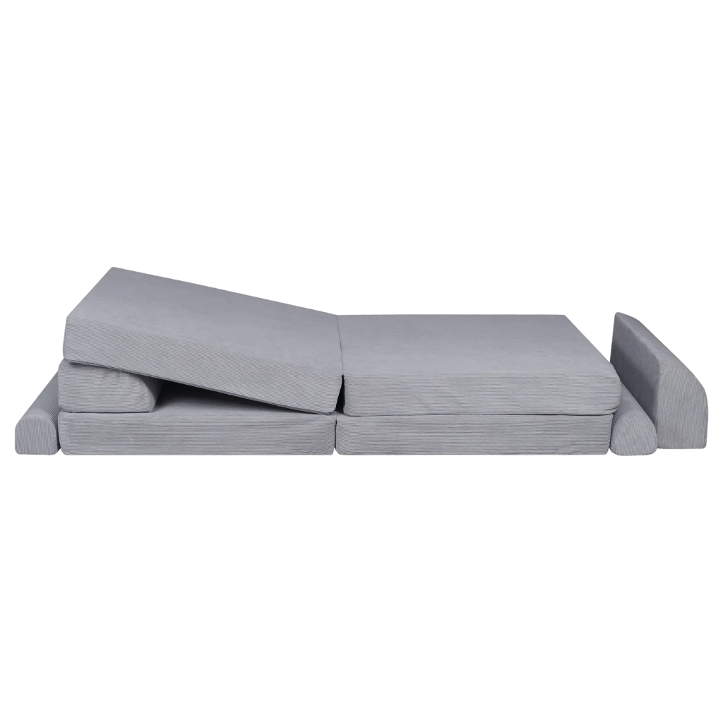 Sofá Grande Slimcord Premium - Cinza em | Decoração Tinitto – Fabricação europeia