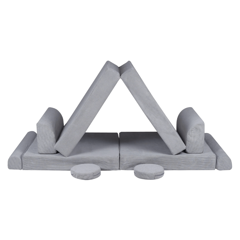 Sofá grande Slimcord Premium - Gris in | Decoración Tinitto – Fabricación europea