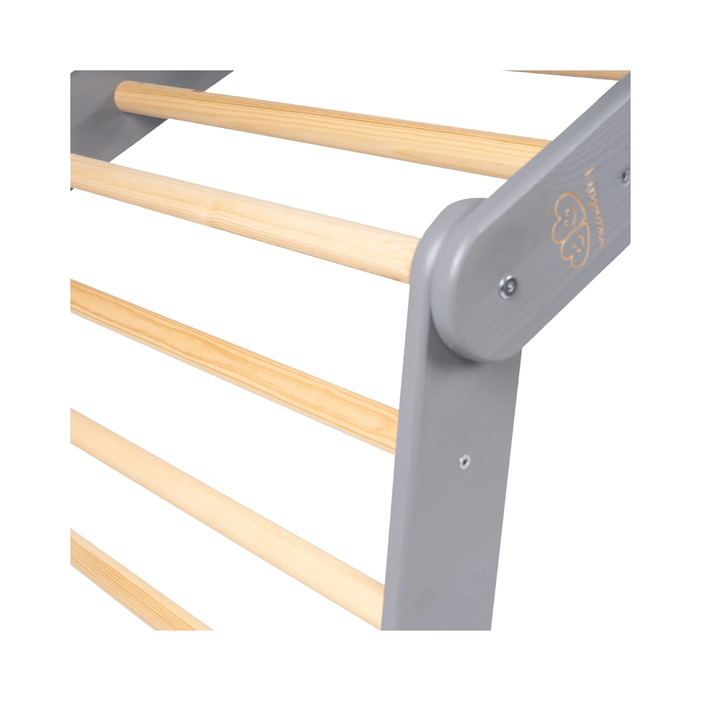 Escada Pikler Grande de Madeira - Cinza | Motricidade Tinitto – Fabricação europeia