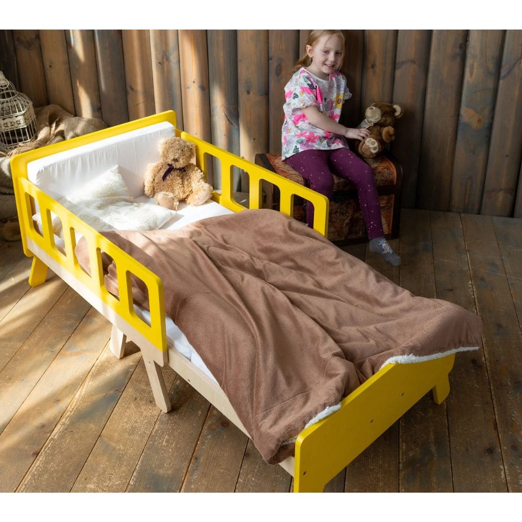 Cama infantil convertible con almacenaje - De bebé a junior en gris | muebles Tinitto – Fabricación europea