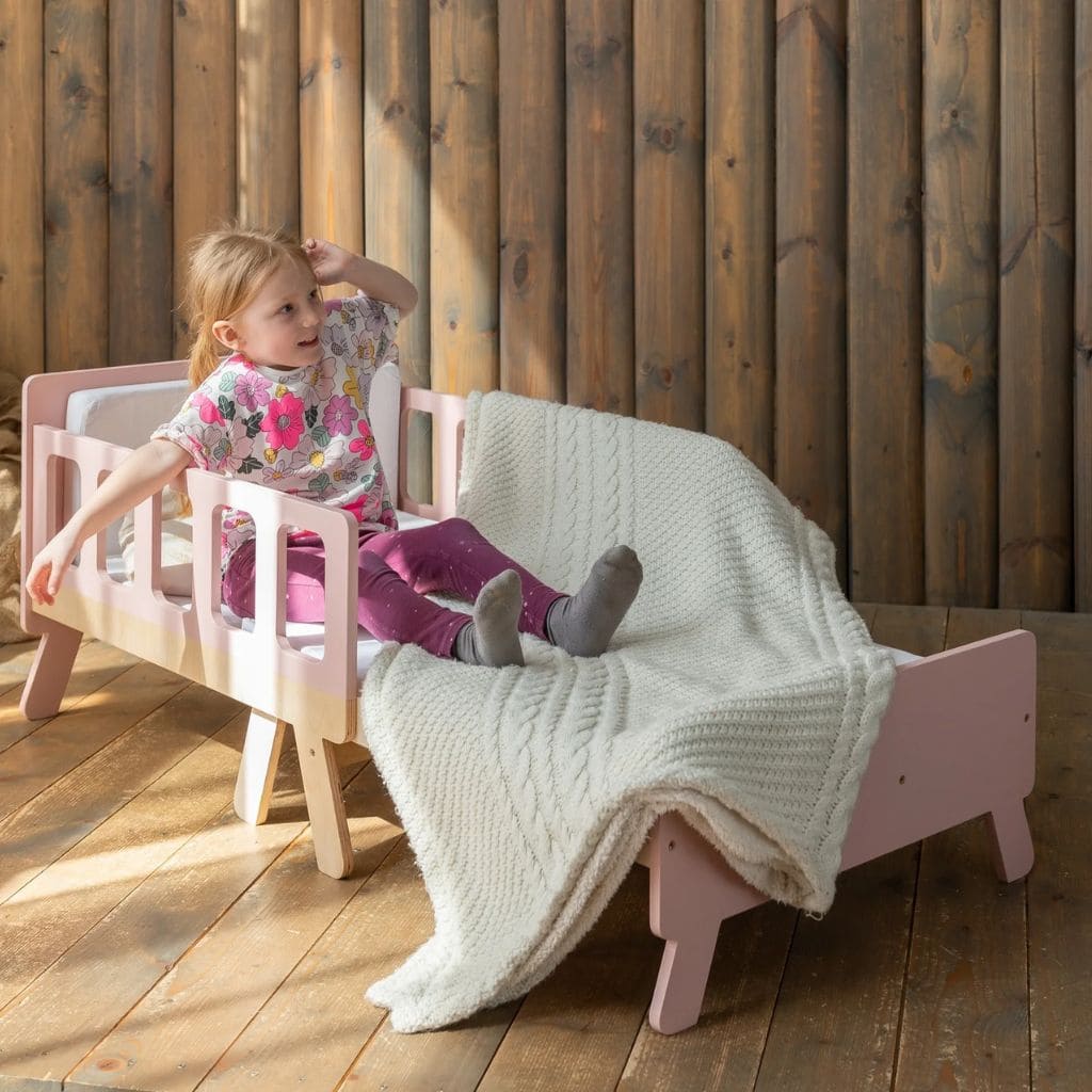 Cama infantil convertible con almacenamiento - Desde bebé hasta junior en OliveDrab | muebles Tinitto – Fabricación europea
