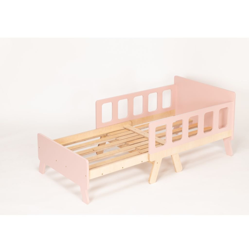 Cama infantil convertible con almacenaje - De bebé a junior en blanco | muebles Tinitto – Fabricación europea