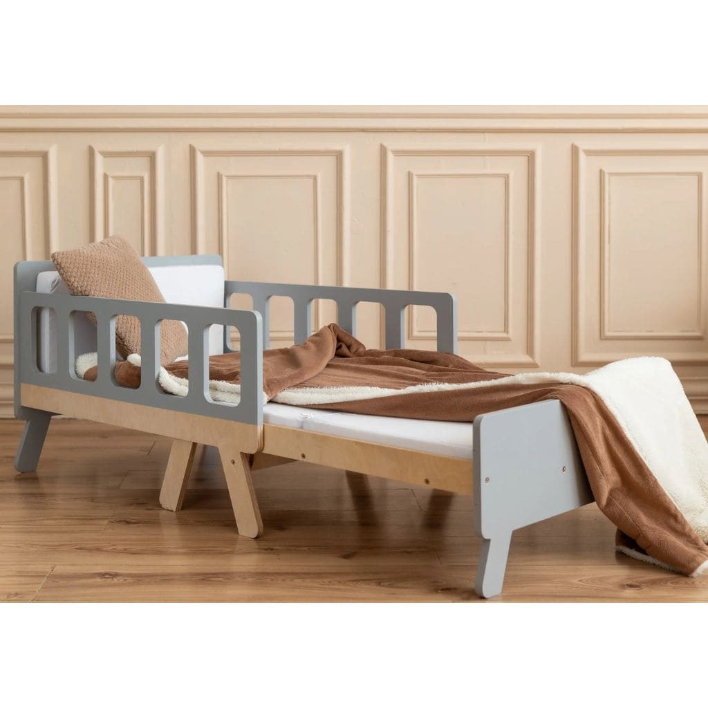 Cama infantil convertible con almacenaje - De bebé a junior en blanco | muebles Tinitto – Fabricación europea