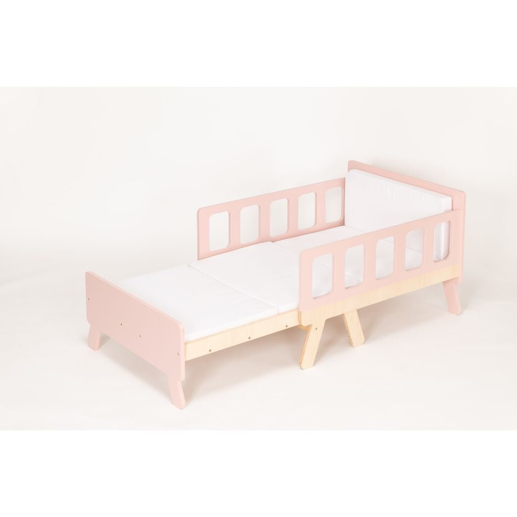 Cama infantil convertible con almacenaje - De bebé a junior en blanco | muebles Tinitto – Fabricación europea