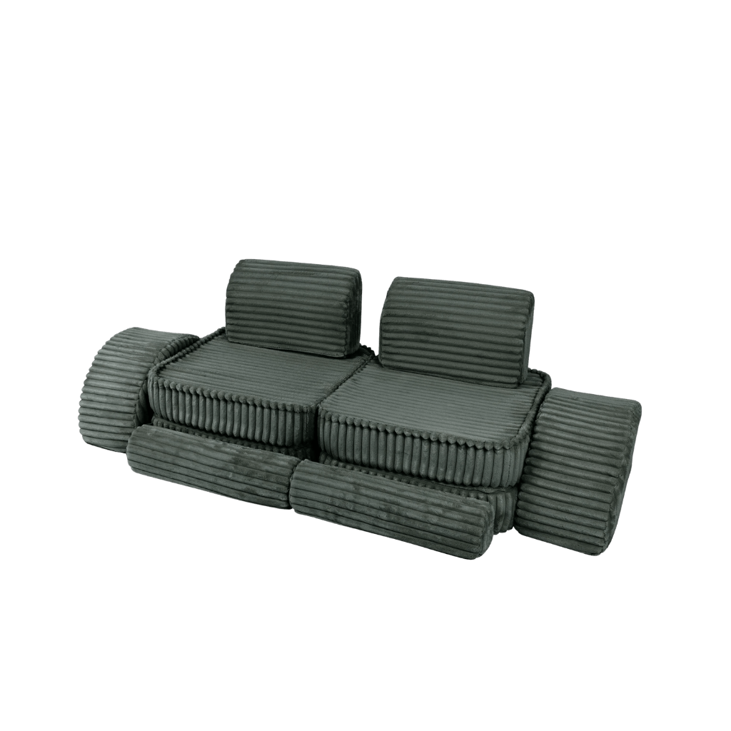 Sofá Modular Médio Infantil - Churros Forest Green en | Decoração Tinitto – Fabricação europeia