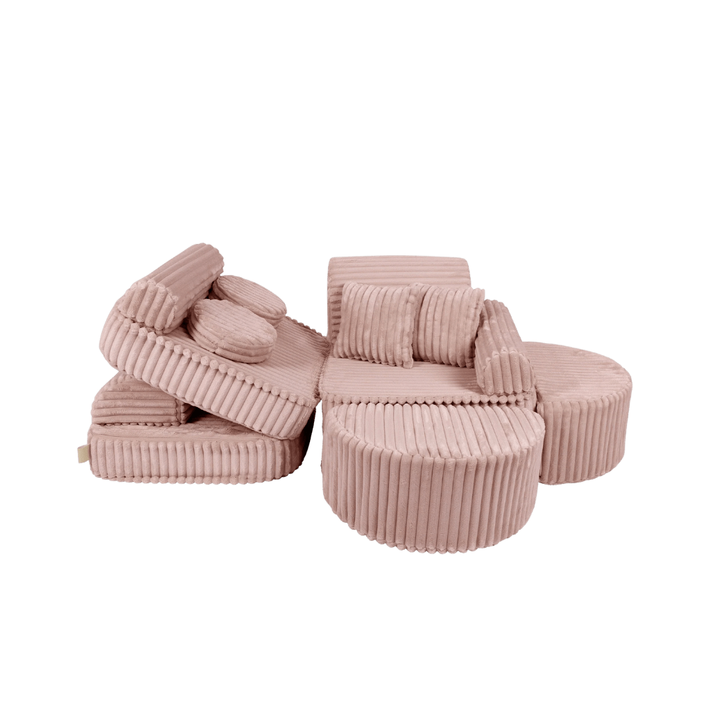 Sofá Modular Médio Infantil - Churros Rosa en | Decoração Tinitto – Fabricação europeia