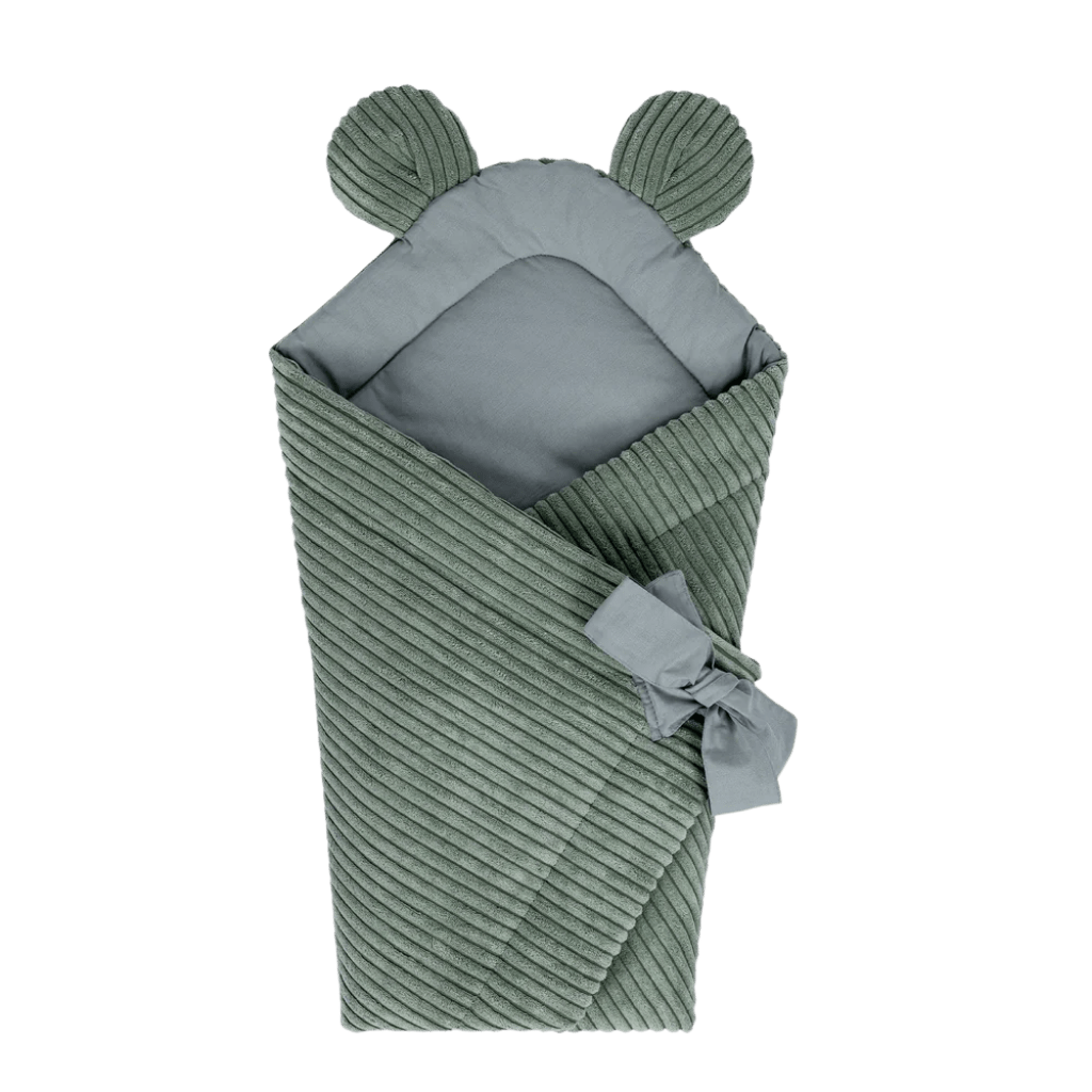 Nid d'Emmaillotage à Nouer Premium - Vert olive en | Conforto Tinitto – Fabrication européenne
