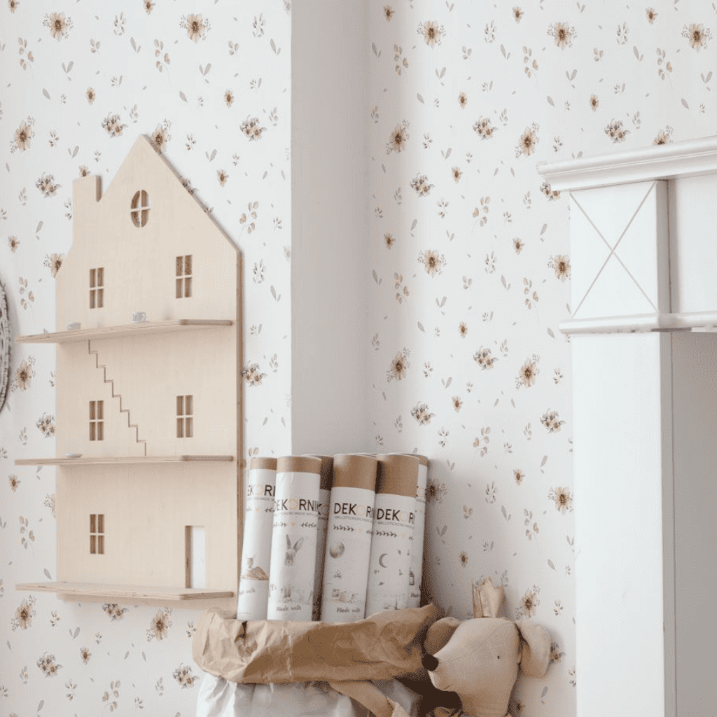 Minimini Flores Papel de Parede | Decoração Tinitto – Fabricação europeia