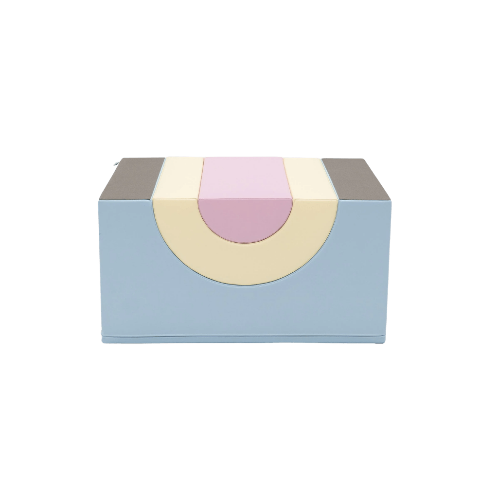 Parcours de Motricité "Rainbow Bridge" – Set Modulable en Mousse (IGLU) - Light Pastel en | Motricidade Tinitto – Fabrication européenne
