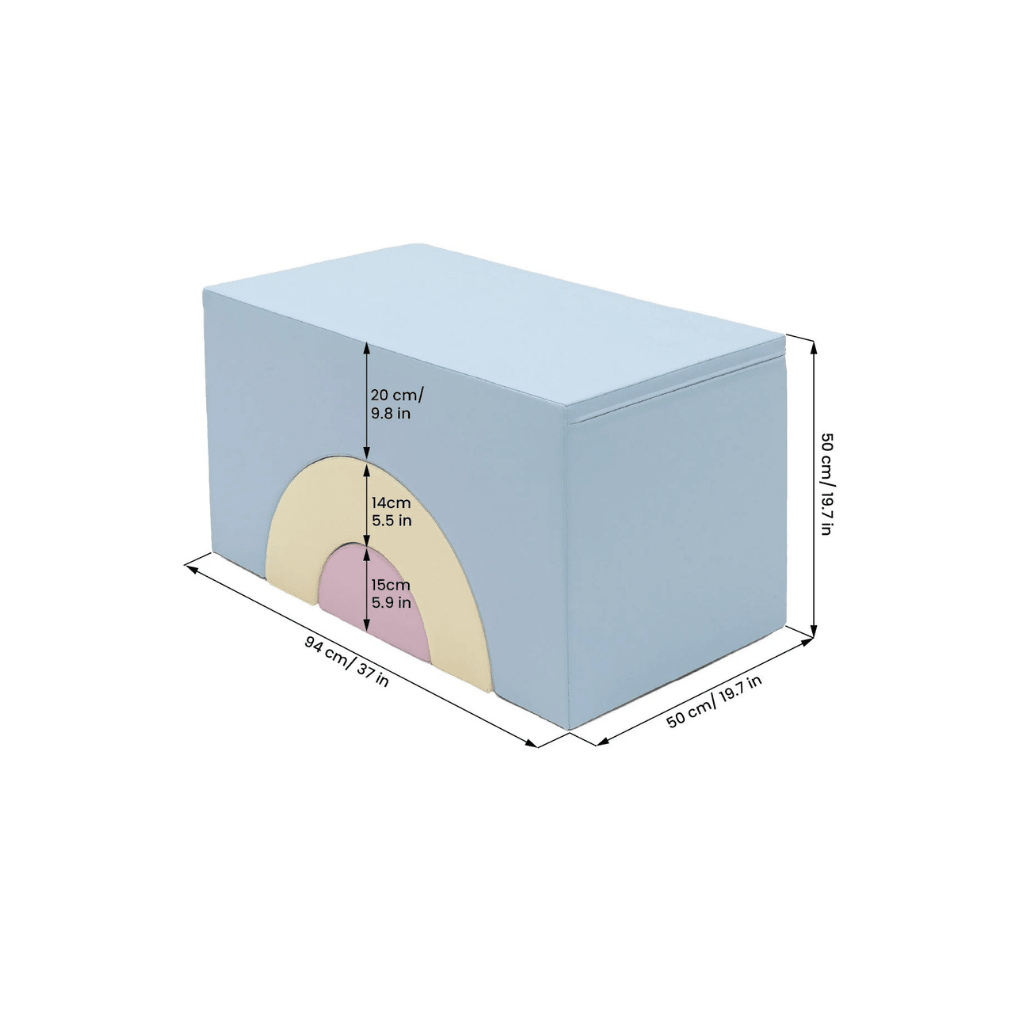 Parcours de Motricité "Rainbow Bridge" – Set Modulable en Mousse (IGLU) - Light Pastel en | Motricidade Tinitto – Fabrication européenne
