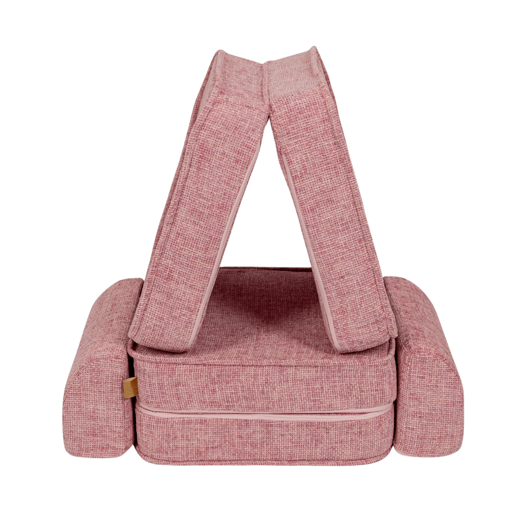 Sofá modular pequeno para crianças - Tangle Bubblegum Pink | Decoração Tinitto – Fabricação europeia