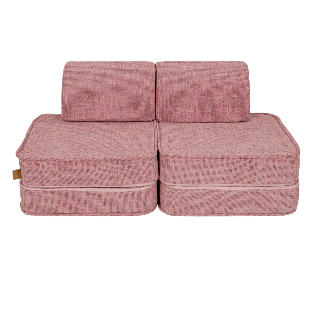 Sofá Modular Pequeño para Niños - Tangle Bubblegum Pink | Decoración Tinitto – Fabricación europea