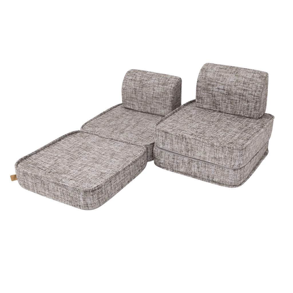Sofá modular pequeno para crianças - Tangle Moon Grey in | Decoração Tinitto – Fabricação europeia