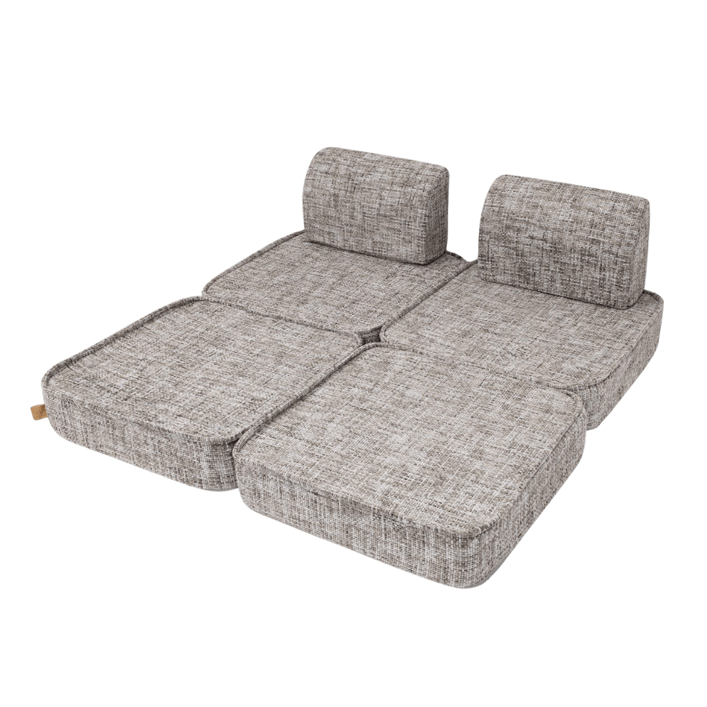 Sofá Modular Pequeño para Niños - Tangle Moon Grey en | Decoración Tinitto – Fabricación europea