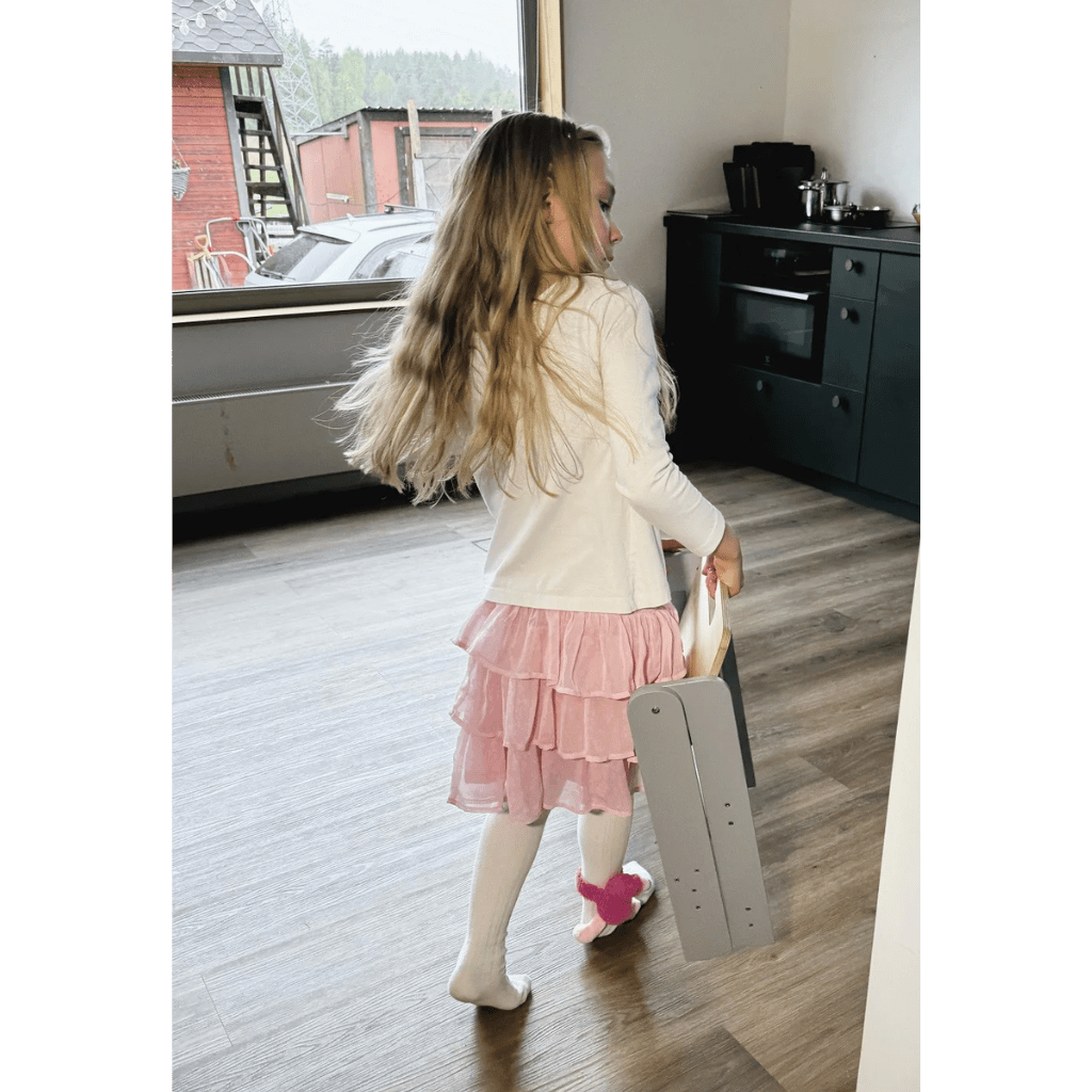 Taburete Infantil Pequeño de Madera en Madera Natural | Motricidade Tinitto – Fabricación europea