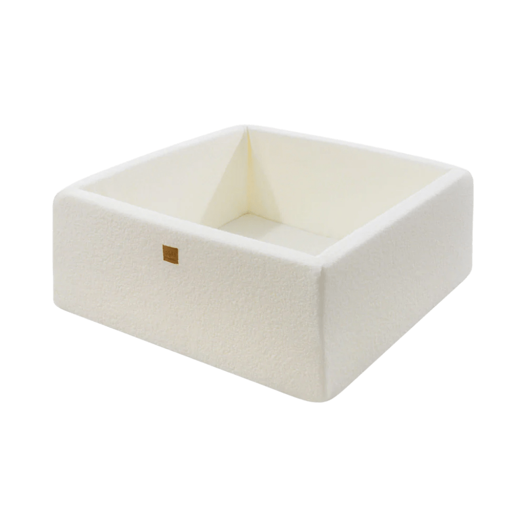 Piscine à Balles Carrée en Bouclé 110x110x40cm - 400 balles en | Motricidade Tinitto – Fabrication européenne