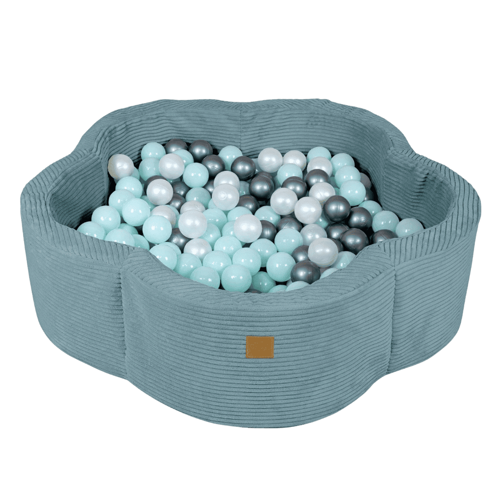 Piscina de bolas Flor - Turquesa em | Motricidade Tinitto – Fabricação europeia