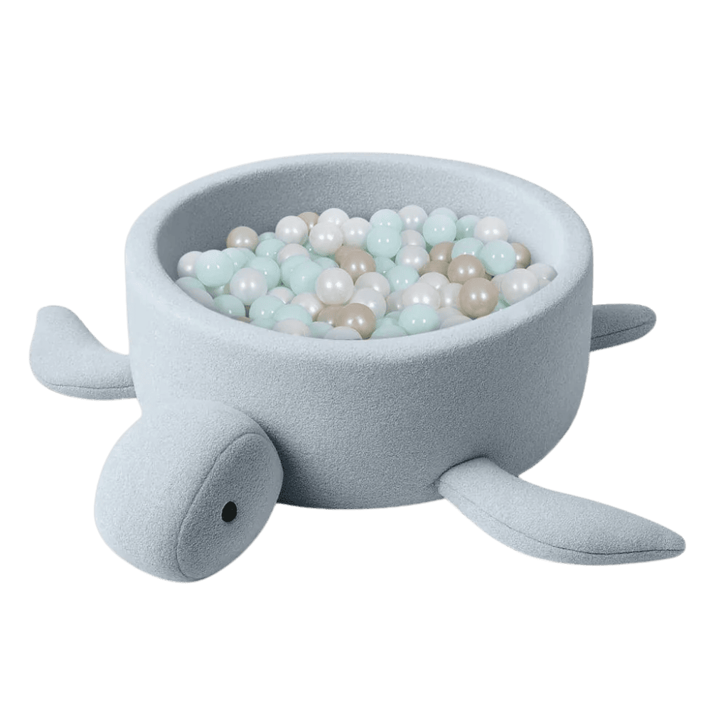Piscina de bolas Tartaruga - Azul Gelo em | Motricidade Tinitto – Fabricação europeia