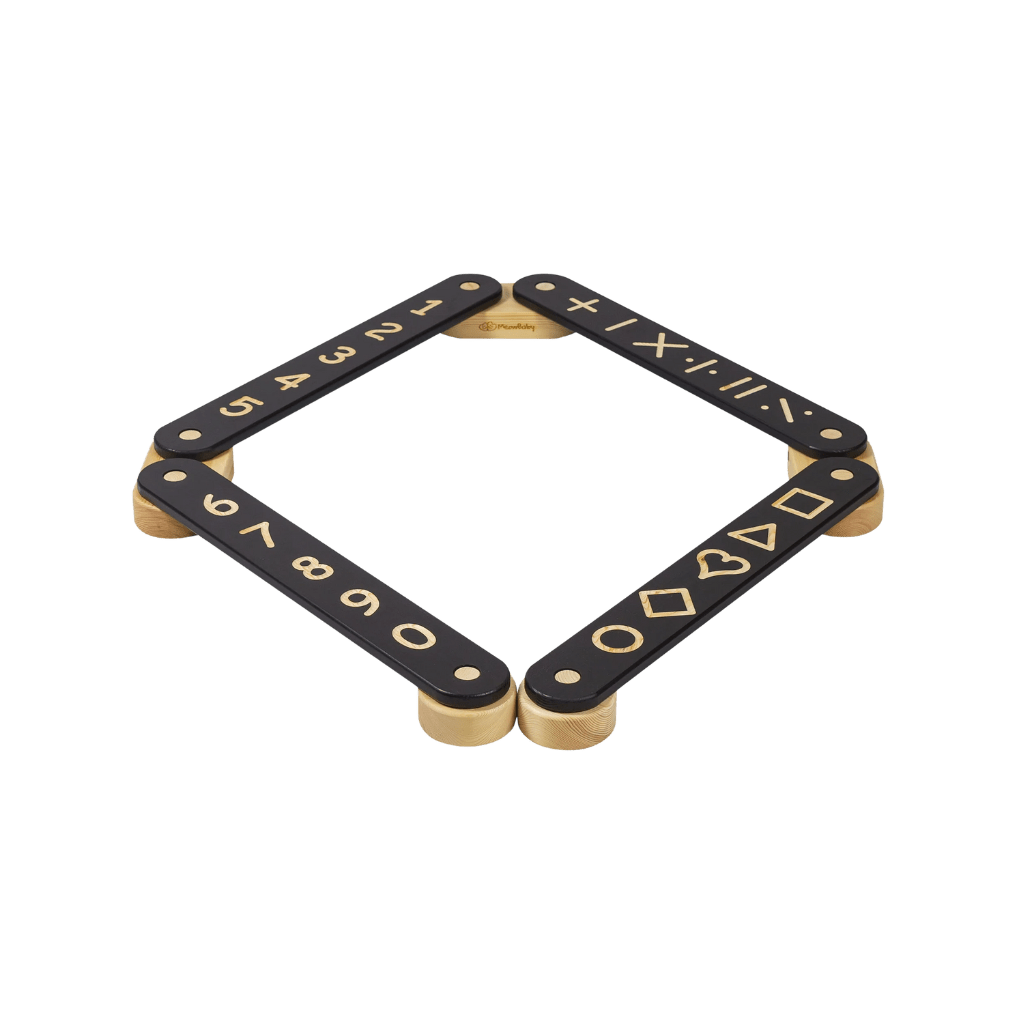 tabla de equilibrio Montessori en Madera - 4 Elementos en Madera Natural | Motricidade Tinitto – Fabricación europea