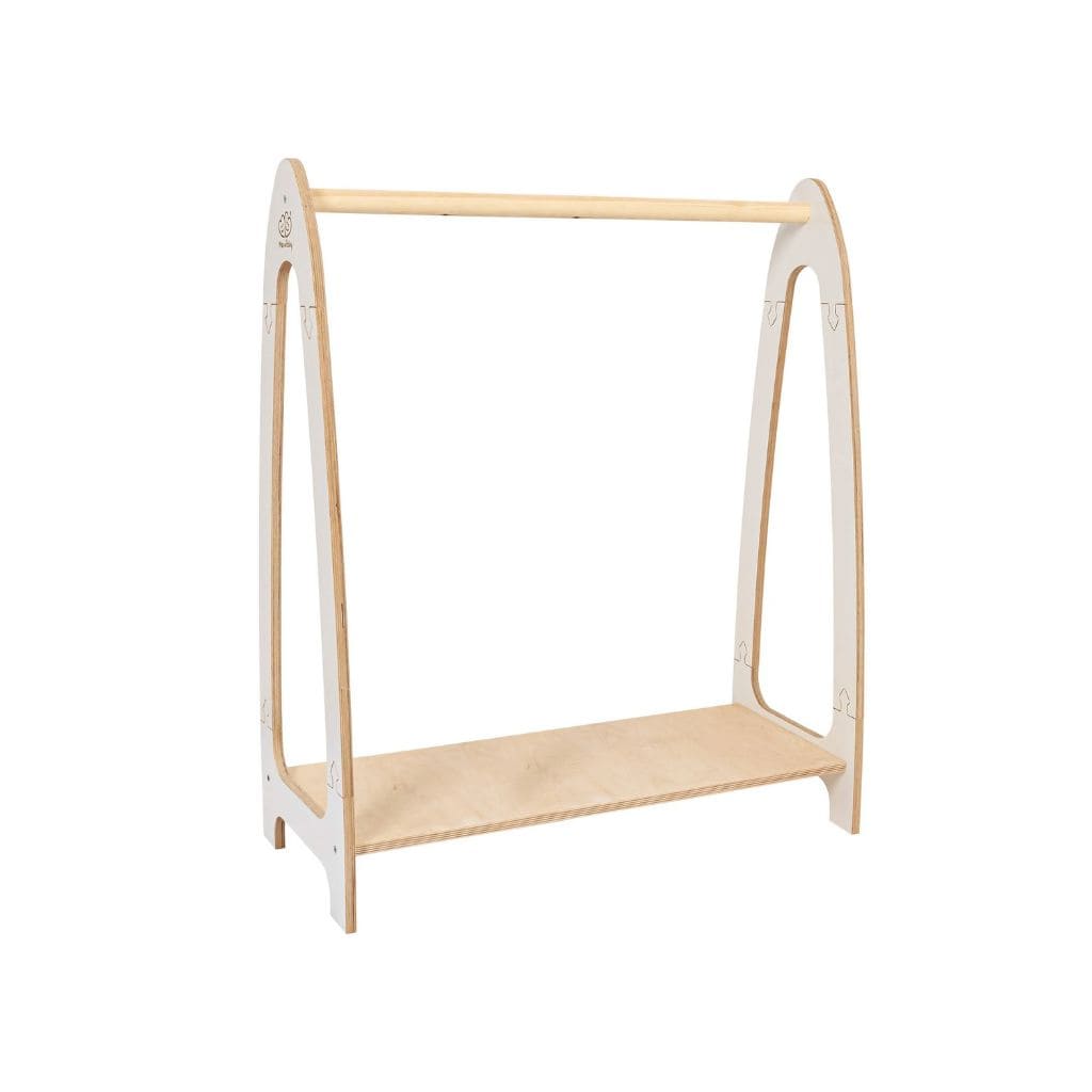 Design de Rack de Roupas Infantis em Branco | móveis Tinitto – Fabricação europeia