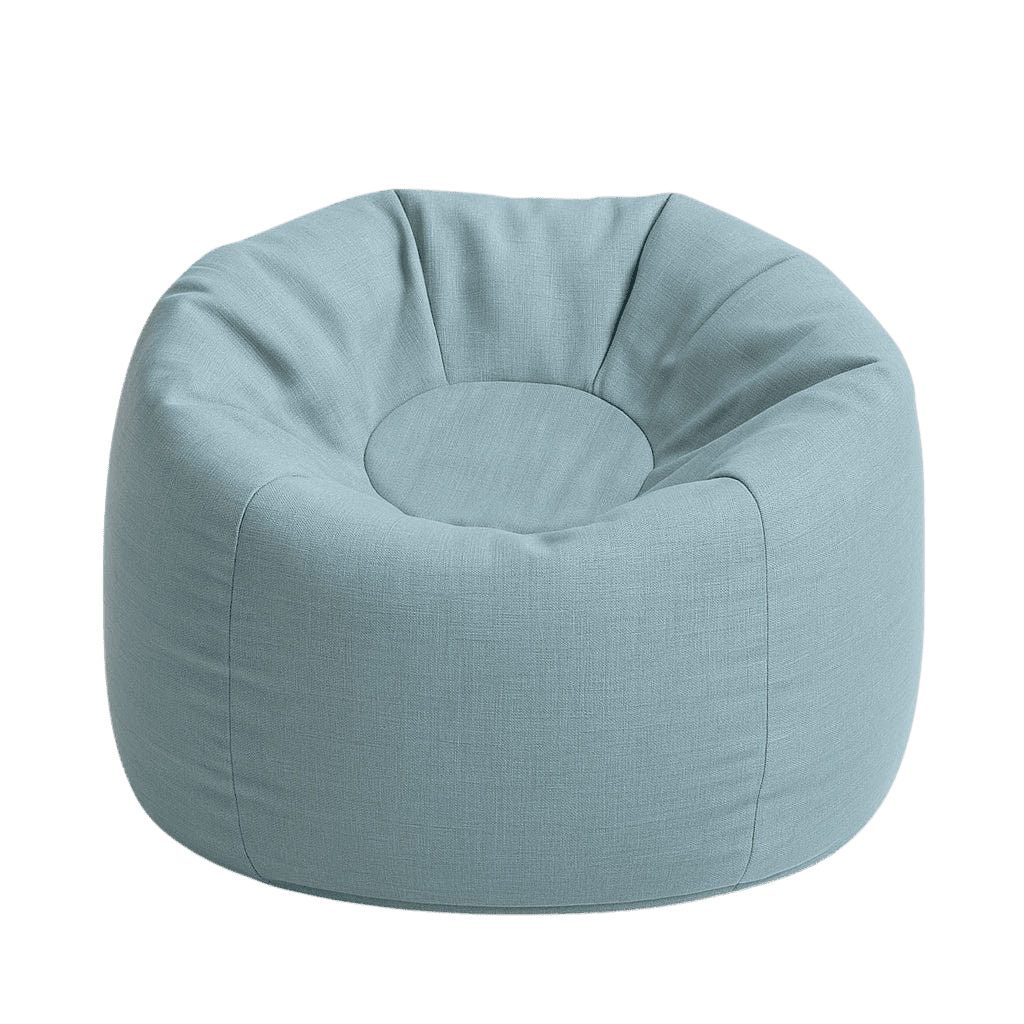 Pouf Enfant Intérieur & Extérieur "Floreo" – MeowBaby - Bleu ciel en | Conforto Tinitto – Fabrication européenne