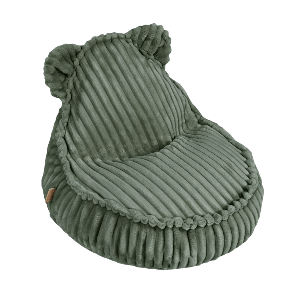 Pouf Poire "Sako" en Velours Côtelé Churros – MeowBaby - Vert Olive en | Conforto Tinitto – Fabrication européenne