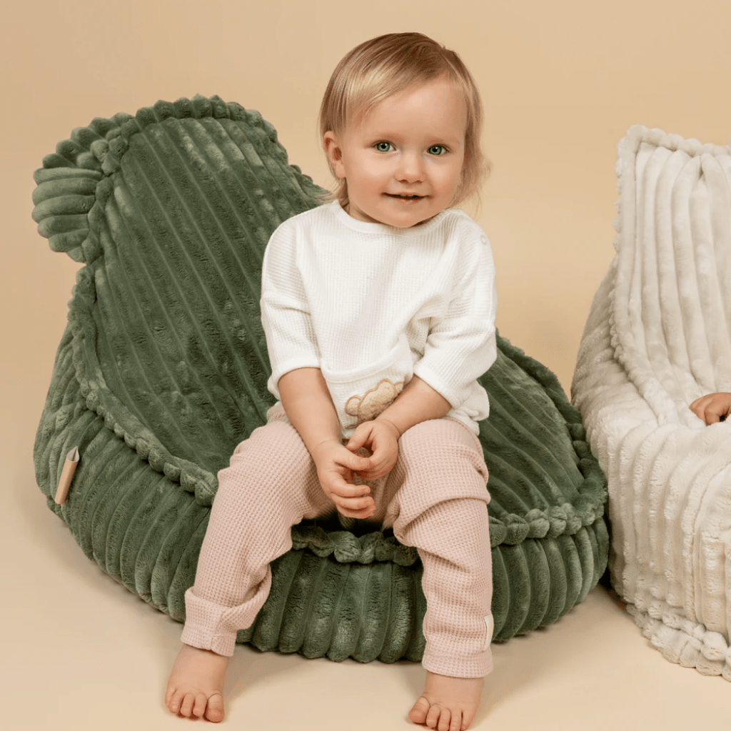 Pouf Poire "Sako" en Velours Côtelé Churros – MeowBaby - Vert Olive en | Conforto Tinitto – Fabrication européenne
