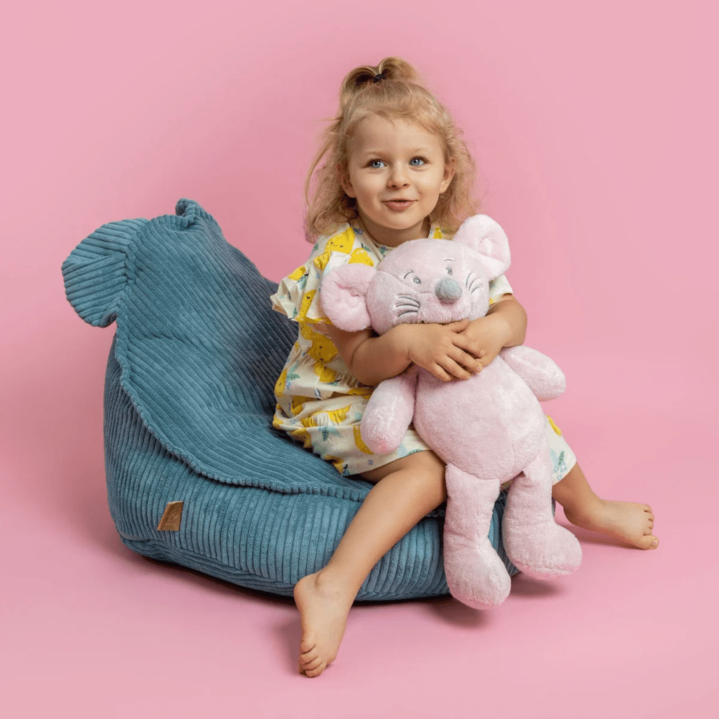 Pouf Poire "Sako" en Velours Teddy – MeowBaby - Rose Framboise en | Conforto Tinitto – Fabrication européenne