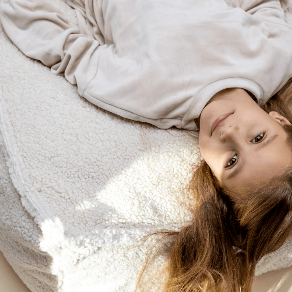 Pouf "Sako" Bearly – MeowBaby - Gris en | Conforto Tinitto – Fabrication européenne