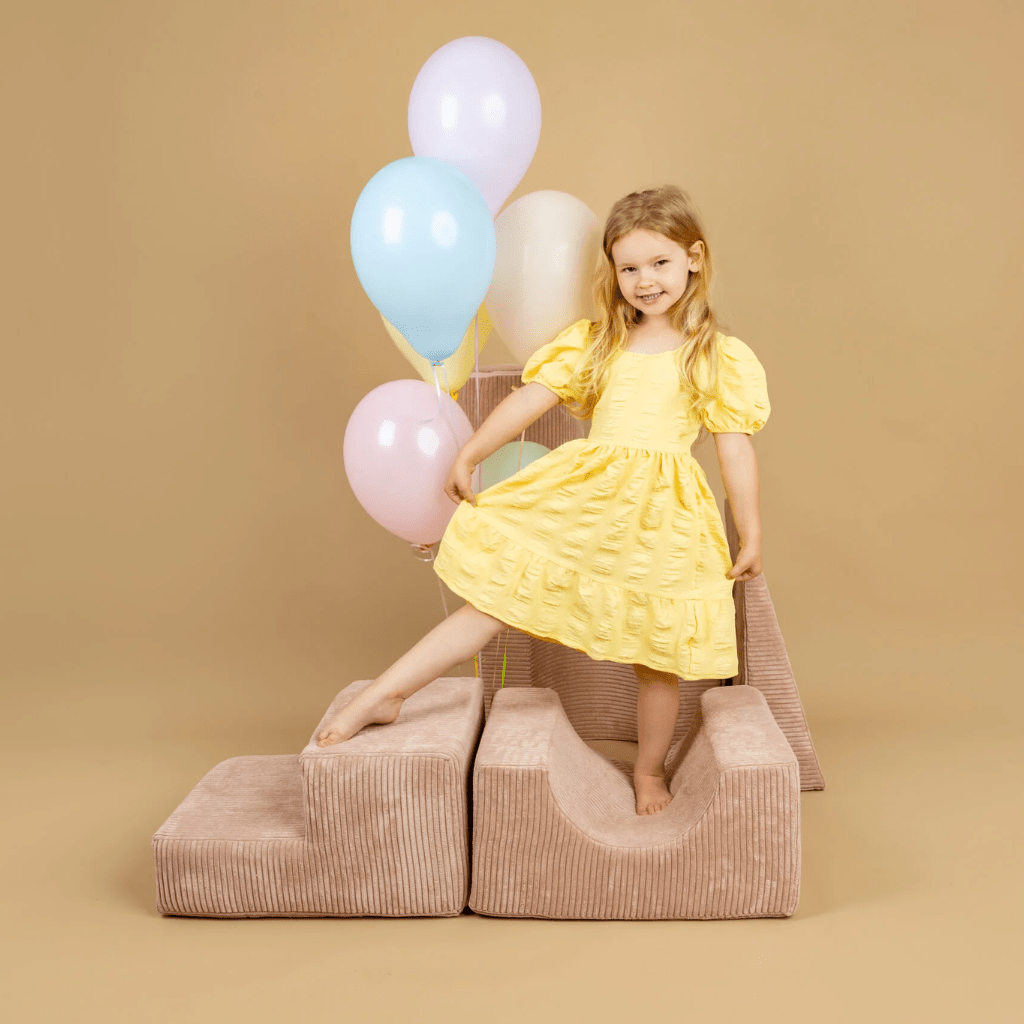 Conjunto de formas “Estética” 5 elementos - Rosa Empolvado en | Motricidade Tinitto – Fabricación europea