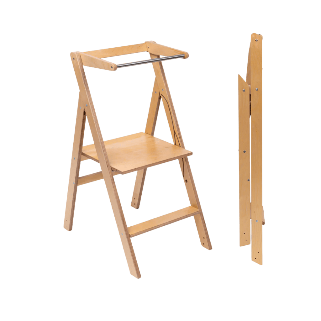 STEP'n'FOLD • Torre de observación plegable Altura regulable en Burlywood | Motricidade Tinitto – Fabricación europea