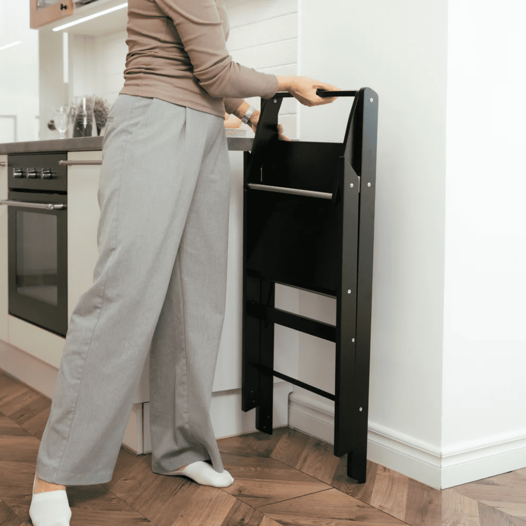 STEP'n'FOLD • Torre de observación plegable Altura regulable en Burlywood | Motricidade Tinitto – Fabricación europea