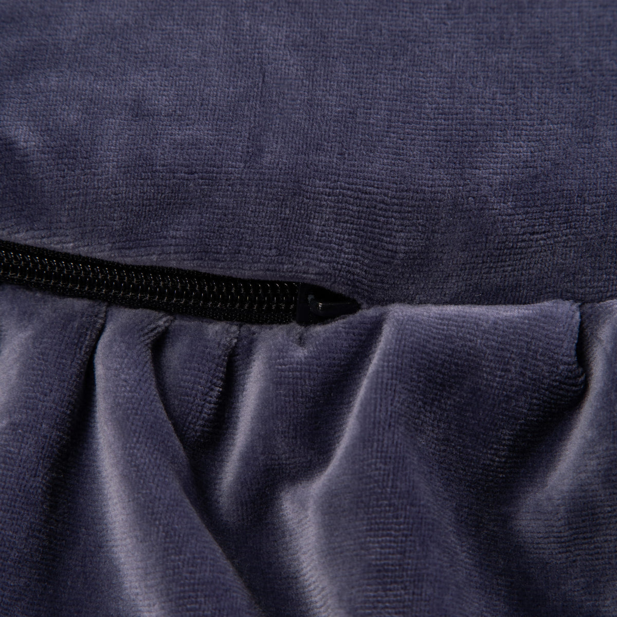 Tapis de Jeu Rond avec Volants en Velours - Bleu - gris en | Motricidade Tinitto – Fabrication européenne