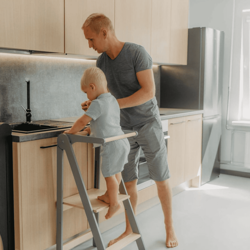 Passeio de aprendizagem Montessori Dobrável em Preto | Motricidade Tinitto – Fabricação europeia