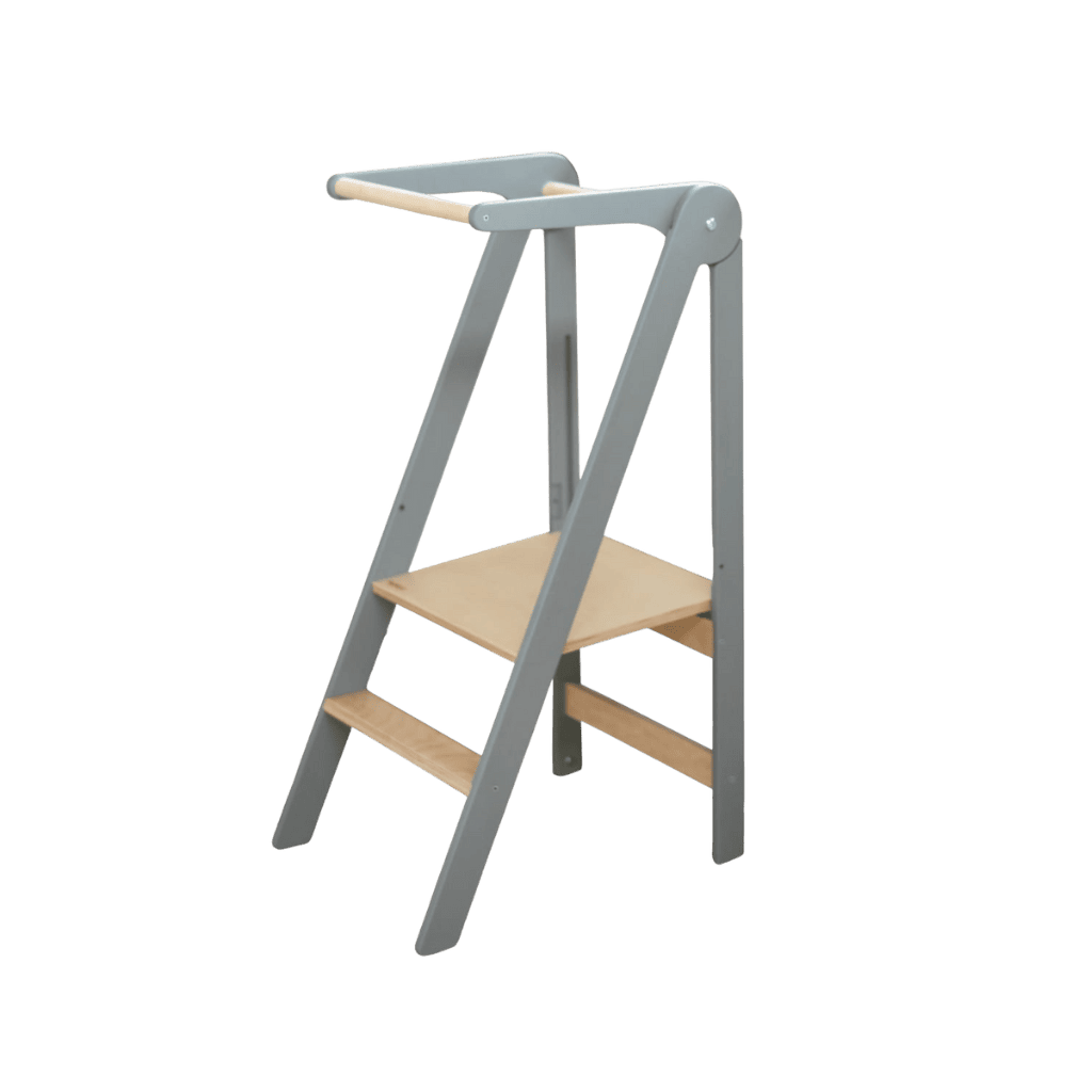 Passeio de aprendizagem Montessori Dobrável em Cinza | Motricidade Tinitto – Fabricação europeia