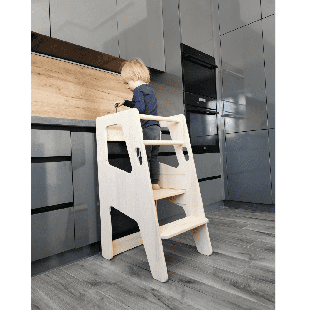 Torre de observación Montessori Safety+ en Sin / Acabado DIY | Motricidade Tinitto – Fabricación europea