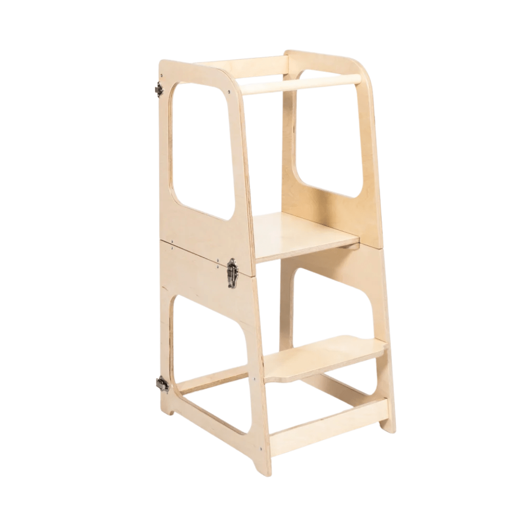 Tour de Cuisine Transformable / Table et Chaise en Lacquered | Motricidade Tinitto – Fabrication européenne